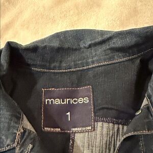 Maurices Dark Blue Denim Jacket